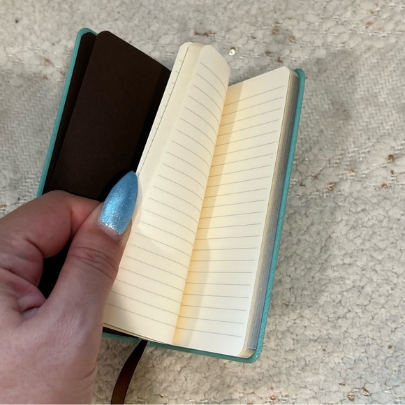 Tiffany & Co. Wish List Blue Leather Small Notebook with Box 3x5 - Picture 5 of 7